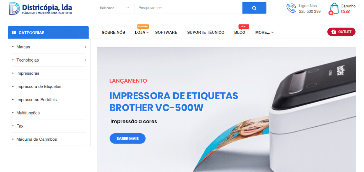 Loja online Districópia um projeto disruptivo em equipamentos de escritório-digitalgreen